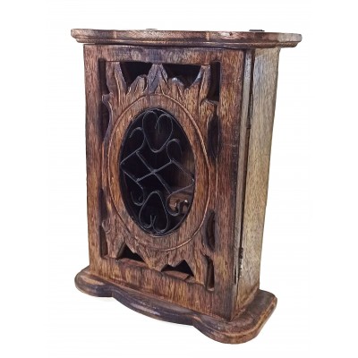 Ключница резная манговое дерево (23х17,5х8,5 см)