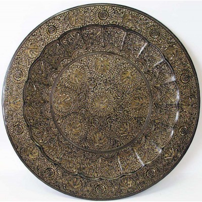 Тарелка бронзовая настенная (58 см) Тарелка бронзовая настенная (24") код 20426
