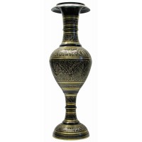 Ваза бронзовая черная (51х15х15 см)(20) Ваза бронзовая черная (51х15х15 см)(20)