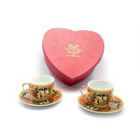 Сервиз фарфор (2HE86-1) 2 чашки +2 блюдца Красный (160мл)(h-6см,d-8см,d блюдца 14 см) Сервиз фарфор (2HE86-1) 2 чашки +2 блюдца Красный (160мл)(h-6см,d-8см,d блюдца 14 см)
