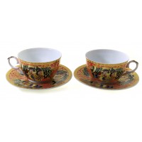 Сервиз фарфор (2JBS86-1) 2 чашки +2 блюдца Красный (210 мл)(h-6см,d-10см,d блюдца-15 см) Сервиз фарфор (2JBS86-1) 2 чашки +2 блюдца Красный (210 мл)(h-6см,d-10см,d блюдца-15 см)