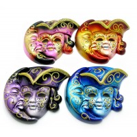 Маска керамическая Венецианская ночь (15х14х4,5 см) (уп/6 шт)