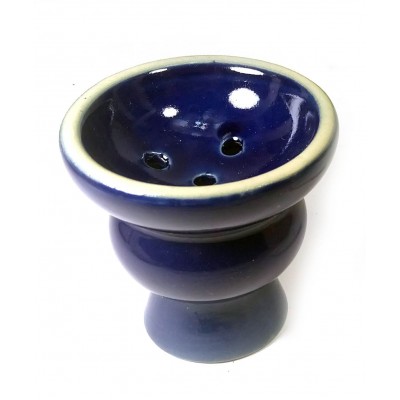 Чашка для кальяна синяя керамическая (d-6, h-5,5 см)