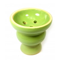 Чашка для кальяна зеленая керамическая (d-6, h-5,5 см)