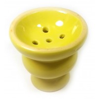Чашка для кальяна желтая керамическая (d-6, h-5,5 см)