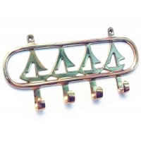 Вешалка-ключница для одежды бронза Парусники (18х8х2 см)