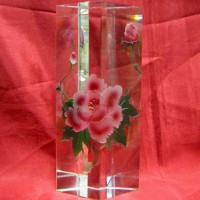 Призма хрустальная Цветы