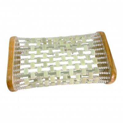 Валик массажный под голову нефритовый (18,5 × 17 × 8,2 см)