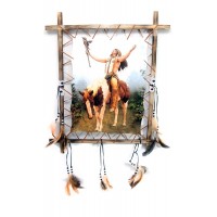 Тотем Индеец на лошади (50х60 см)D