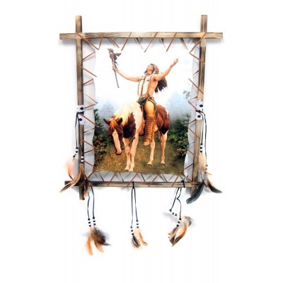 Тотем Индеец на лошади (50х60 см)D