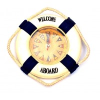 Часы Спасательный круг синий (d-20 см) Часы Спасательный круг синий (d-20 см)