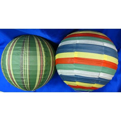 Фонарь бумажный цветной (12)