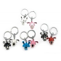 Брелоки для влюбленных (Q) Зайчики (12 шт/уп)