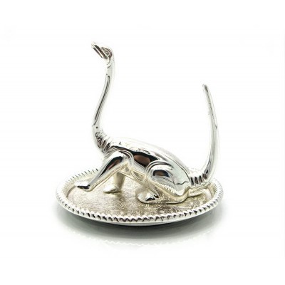 Подставка под кольца Динозавр (9х8,5х7,5 см)Серебро Подставка под кольца "Динозавр" (9х8,5х7,5 см)(2569LQ+)"Серебро" код 23315