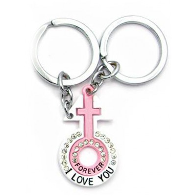 Брелоки для влюбленных (Q) Венера и Марс бело-розовые Брелоки для влюбленных (Q) Венера и Марс бело-розовые