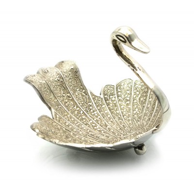 Менажница Лебедь хром (13,5х16,5х17,5 см)