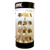 ПОД ЗАЛОГ Стенд для зажигалок вращающийся с подсветкой (на 32 зажигалки)(62,5х28,75х28,75 см) ПОД ЗАЛОГ Стенд для зажигалок вращающийся с подсветкой (на 32 зажигалки)(62,5х28,75х28,75 см)