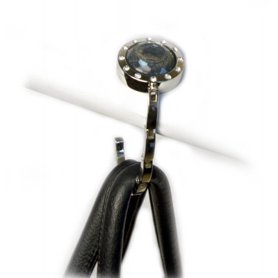 Вешалка для женской сумочки "Кристалл" со стразами код 23673