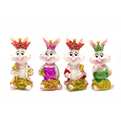 Кролик король и королева (4 шт/уп)(13х6,5х6 см)