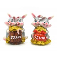 Кролики пара Пожелания (4 шт/уп)(7х6,5х5 см)