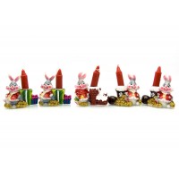 Кролик со свечей (8 шт/уп)(6х5х3 см)