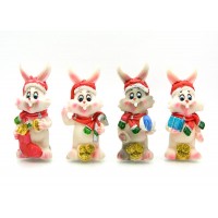 Кролик Дед мороз (12 шт/уп)(8,5х3х3 см)