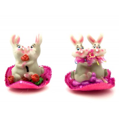 Кролики пара на сердце (4 шт/уп)(7х8х6,5 см)