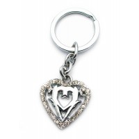 Брелок со стразами (S) Сердечко