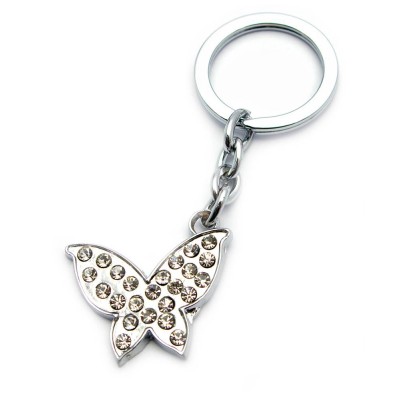 Брелок со стразами (S) "Бабочка" (12 шт/уп)(19897) код 23816