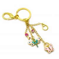 Брелок со стразами Бабочка и стрекоза