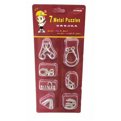 Головоломки (набор 7 шт.)(29х13,5х2 см) код 23874