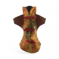 Чехол на бутылку оранжевый Кимоно (28х25 см)