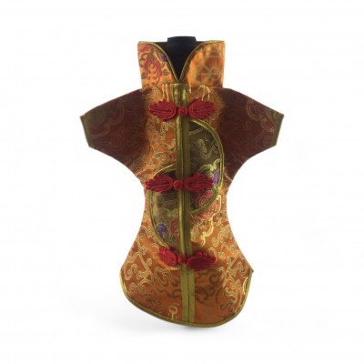 Чехол на бутылку оранжевый Кимоно (28х25 см)