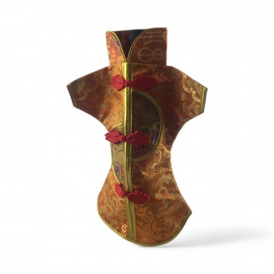 Чехол на бутылку оранжевый Кимоно (28х25 см)