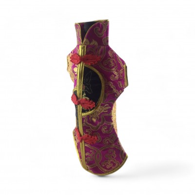 Чехол на бутылку малиновый Кимоно (28х25 см)