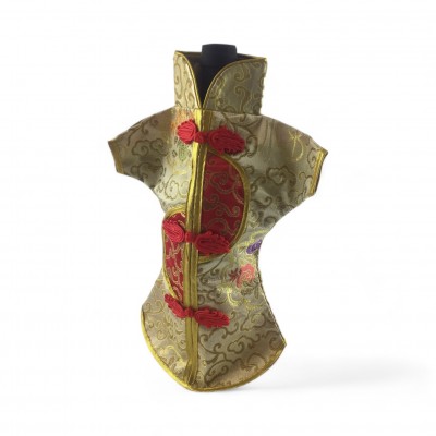 Чехол на бутылку бежевый Кимоно (28х25 см)