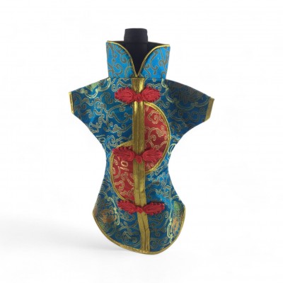 Чехол на бутылку бирюзовый Кимоно (28х25 см)