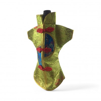 Чехол на бутылку салатовый Кимоно (28х25 см)