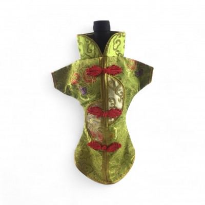 Чехол на бутылку салатовый Кимоно (28х25 см) Чехол на бутылку салатовый Кимоно (28х25 см)