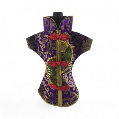 Чехол на бутылку фиолетовый Кимоно (28х25 см)