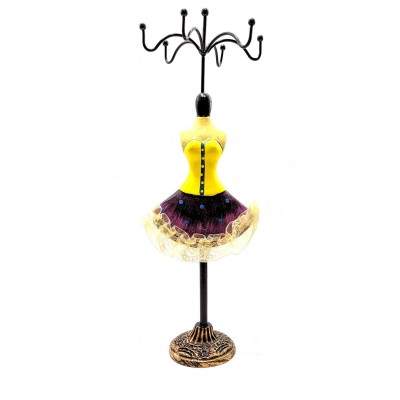 Подставка под бижутерию Манекен желто-фиолетовая (27,5х7х10 см) Подставка под бижутерию Манекен желто-фиолетовая (27,5х7х10 см)