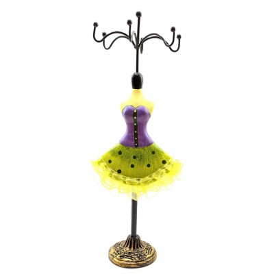 Подставка под бижутерию Манекен фиолетово-зеленая (27,5х7х10 см) Подставка под бижутерию Манекен фиолетово-зеленая (27,5х7х10 см)