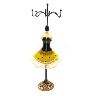 Подставка под бижутерию Манекен черно-желтая (27,5х7х10 см) Подставка под бижутерию Манекен черно-желтая (27,5х7х10 см)