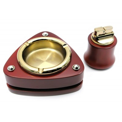 Подарочный набор (Пепепельница с зажигалкой)(BR-02T) код 24116