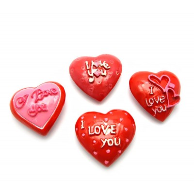 Магнит Сердечко (36/уп)(3х3 см)