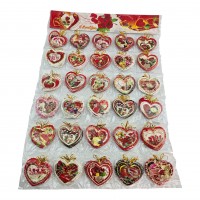 Валентинки Сердечки (набор 240 штук)(7х6 см)