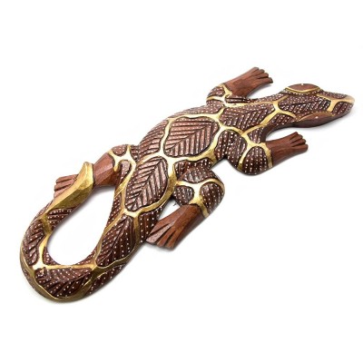 Гекон деревянный (16х2х50 см)(AR1528S) код 24275