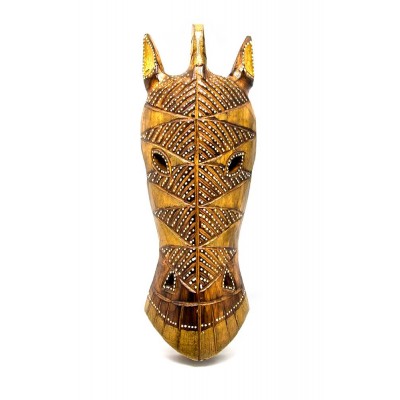 Маска деревянная Зебра (9,5х4х27 см)