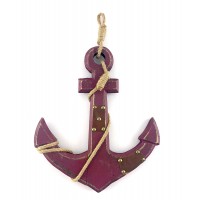 Якорь деревянный коричневый (44х27х1,5 см)