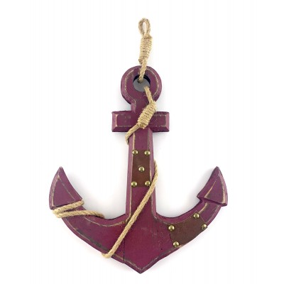 Якорь деревянный коричневый (44х27х1,5 см)